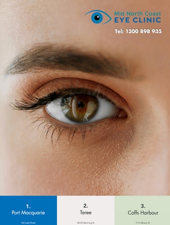 Mid North Coast Eye Clinic brochure cover image